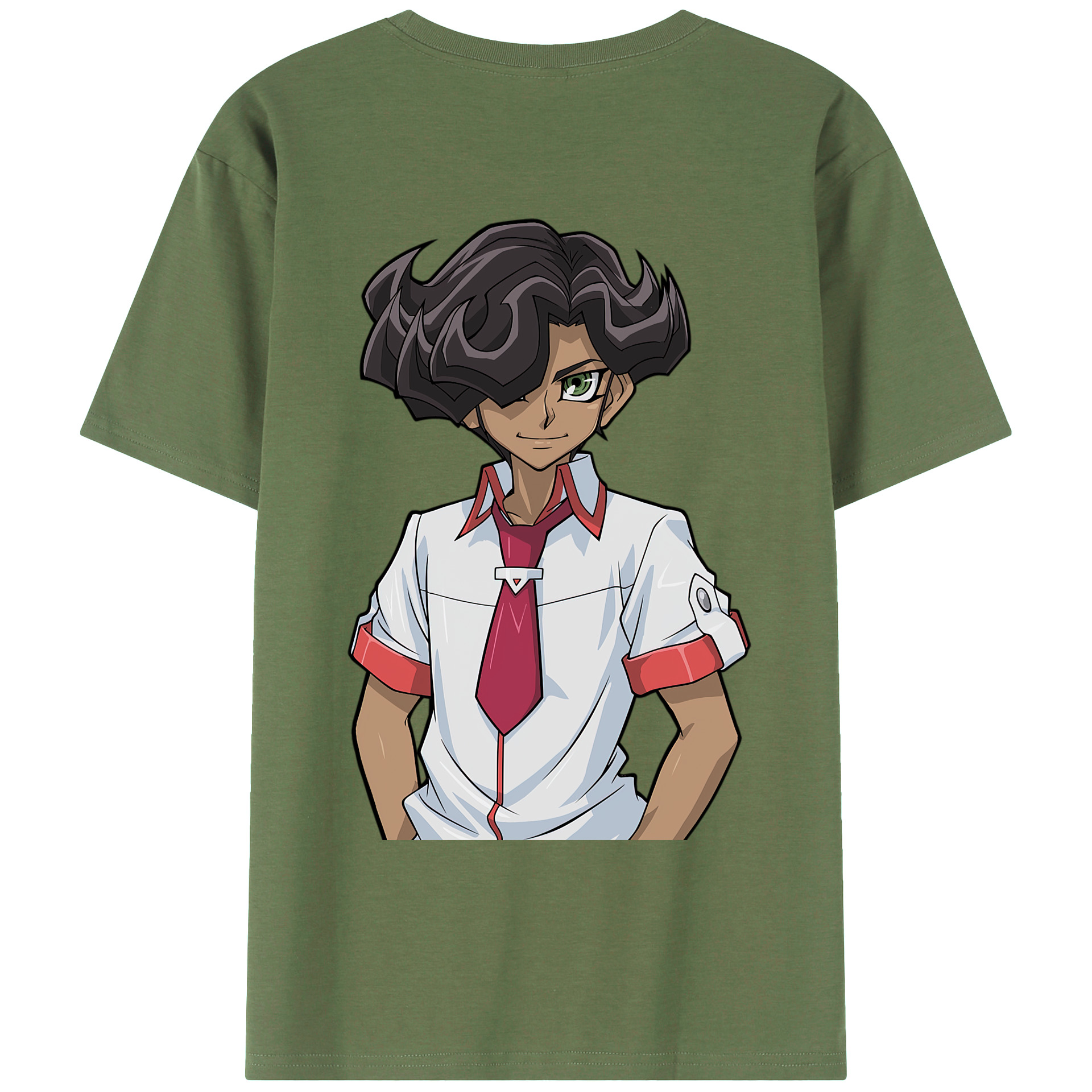 （画像用） 遊☆戯☆王 Yu-Gi-Oh! 綿100％ メンズ半袖Tシャツ（バックプリント） 通気性